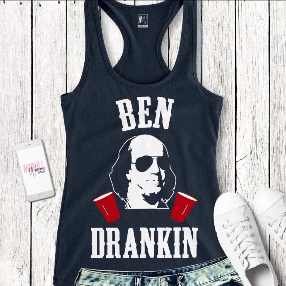 Women’s graphic summer tank “BEN DRANKIN”